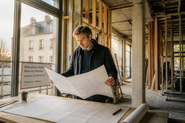 Architecte projet hôtelier mise aux normes Île-de-France