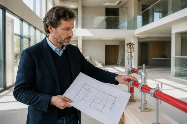 Architecte rénovation hôtel mise sécurité incendie Fontainebleau